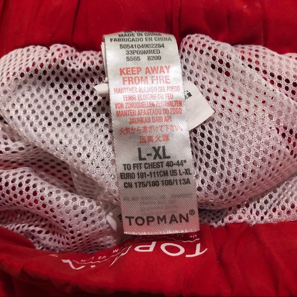 [TOPMAN] Red Embroidery Swim Shorts - Picture 8 of 8